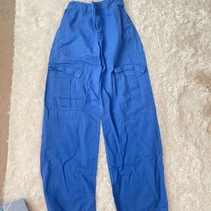 Blue cargo pants